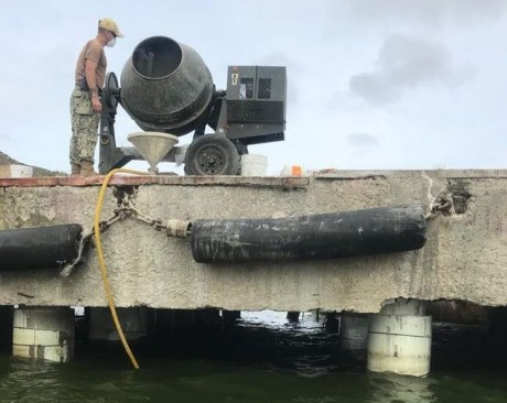 Военные США восстановили пирс на военно-морской базе украинского флота Военные США восстановили пирс на военно-морской базе украинского флота