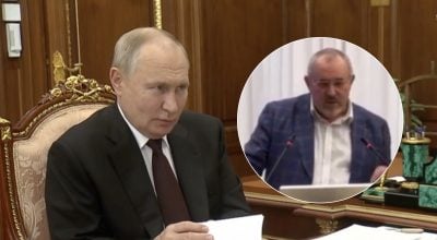 Путин изо всех сил держал трясущуюся ногу и кашлял во время интервью американскому журналисту
Путин изо всех сил держал трясущуюся ногу и кашлял во время интервью американскому журналисту