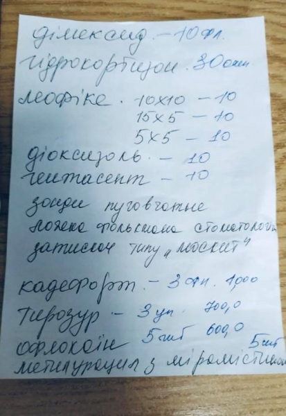 Онкобольному воину нужны лекарства
Онкобольному воину нужны лекарства