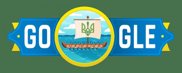 Компания Google поздравила украинцев дудлом с изображением казацкой чайки Компания Google поздравила украинцев дудлом с изображением казацкой чайки
