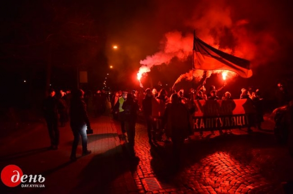 Во Львове прошел Марш к годовщине начала революции Достоинства Во Львове прошел Марш к годовщине начала революции Достоинства