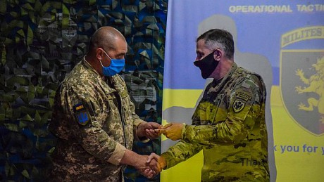 Отдельную бригаду имени короля Даниила посетила делегация США Отдельную бригаду имени короля Даниила посетила делегация США