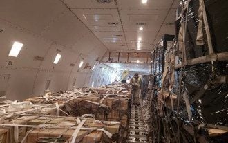 Четвертая партия помощи от США: "птица" доставила в Украину боеприпасы
