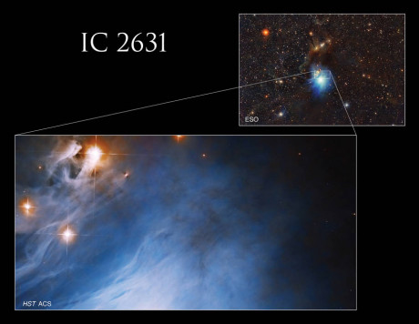 Телескоп Hubble показал формирование новой звезды в созвездии Хамелеон