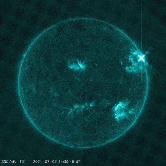 На Солнце произошла самая мощная вспышка за последние 4 года