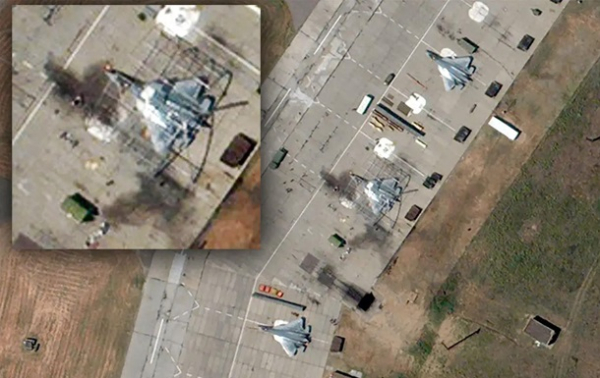 Поражение Су-57: появились спутниковые фото Поражение Су-57: появились спутниковые фото