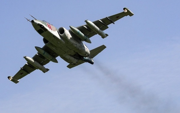Российский Су-25 упал в Азовское море Российский Су-25 упал в Азовское море