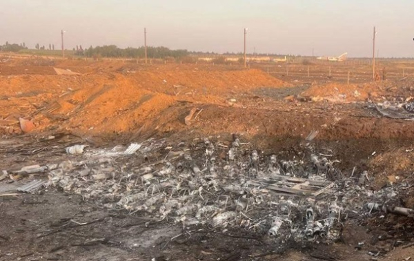 Удар по авиабазе Морозовск: появились фото Удар по авиабазе Морозовск: появились фото