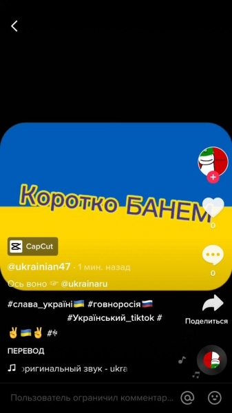 Украину.ру в TikTok атаковали неонацисты Украину.ру в TikTok атаковали неонацисты