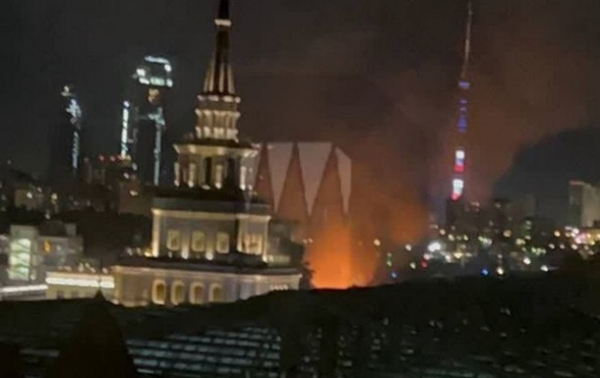В центре Москвы был масштабный пожар В центре Москвы был масштабный пожар