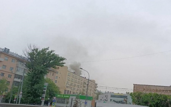 В Москве горело здание военкомата В Москве горело здание военкомата